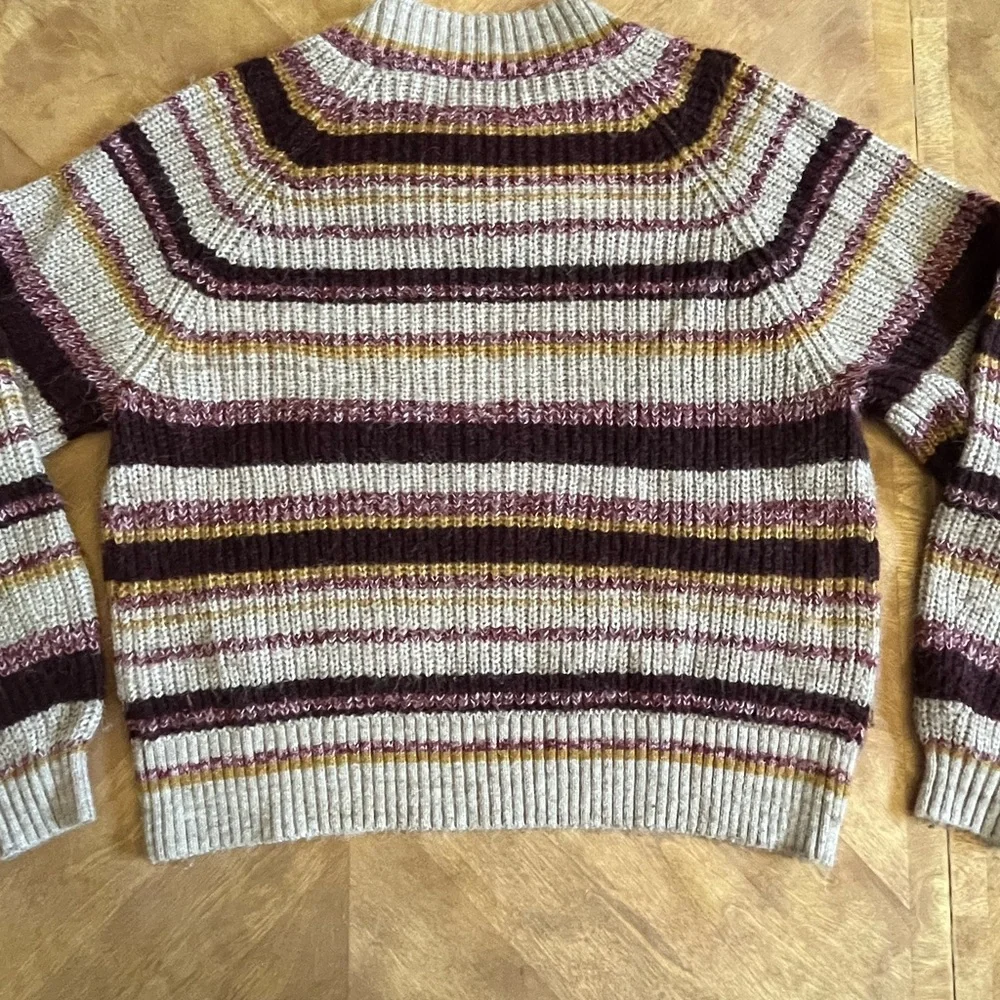 Old Navy Striped Chunky Knit Sweater | Size L Tall